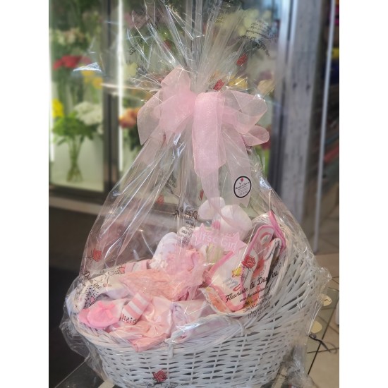 Baby Girl Couffin Gift Basket